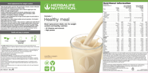 Label Vanilla Cream Nutritional Shake