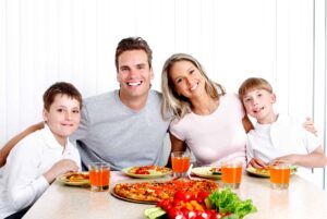 Family at table